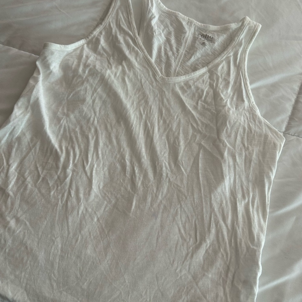 White RacerBack Tank Top - Picture 3 of 4